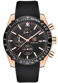 En kronograf, en takymeter, datumvisning och kvartsur... för löjligt låg kostnad - Benyar Chronograph BY43-2001