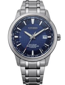 Perpetuell kalender, världstid, titan - Citizen Radio Controlled CB0190-84L