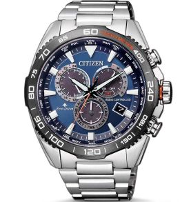 Streck, siffror och visare... som namnet på ett framtida proggband - Citizen Eco-Drive Promaster Land CB5034-82L