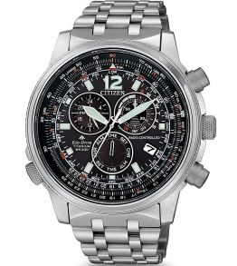 Avancerad armbandsklocka med kronograf och självlysande detaljer - Citizen Promaster Sky CB5850-80E