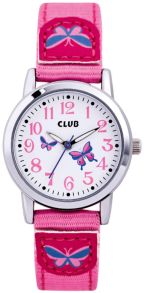 Rosa barnur med nylonarmband och fjärilar - Club 50M Pink Red White A65185-3S0A