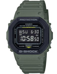 Olivgrön hartsklocka med digital skärm - Casio G-Shock DW-5610SU-3ER
