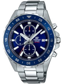 Silverfärgat stål med blå urtavla och lågt pris - Casio Edifice EFR-568D-2AVUEF