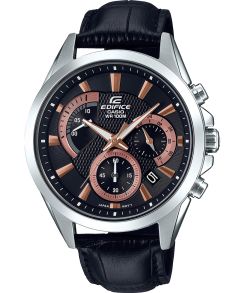 Kronograf med läderarmband - Casio Edifice EFV-580L-1AVUEF