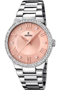 Damur med romerska siffror, varvat med glitter - Festina Madmoiselle F16719/3