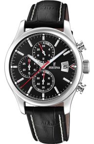 Nästan helsvart kronografklocka - Festina Chronograph F20375/3