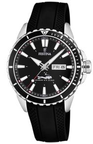Herrur med svart gummiarmband - Festina Diver F20378/1