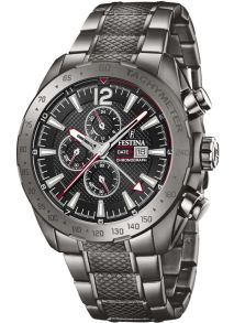 Armbandsstorleken kan justeras - Festina Chrono Dual Time F20443/1