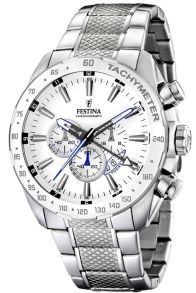 Med takymeter och attityd, och bred visning av datum - Festina Chronograph F16488/1