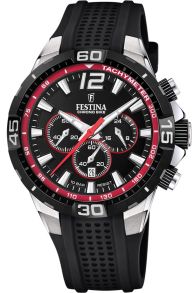 Takymeter, kronograf, silikon, kvartsur - Festina Chrono Bike 2020 F20523/3