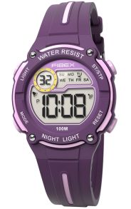 Behagliga färger, silikonarmband och plastboett - Fibex Mini Digital 100M Water Resist FIBEX76IP005