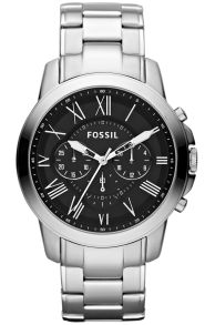 Elegant och klassiskt herrur i stål - Fossil Grant FS4736