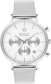 Färgat i silver och vitt, med kronograf och mesh - Gant Park Avenue Chrono G123002
