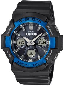 Digital och analog klocka med AM/PM - Casio G-Shock GAW-100B-1A2ER
