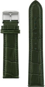 Extra läderarmband i olivgrönt - Vincero Olive Croc Silver Strap 22mm Oil-Sil-R24