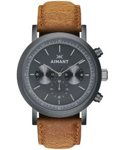 Kronograf och extra 24-timmarsurtavla - Aimant TO - Gun Metal Camel GTO-220L5-88