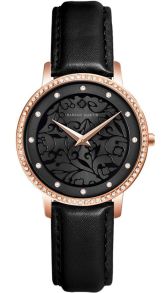Klockan för dockan som vill vara urtjusig - Hannah Martin Feminine Glamour Rosegold Black