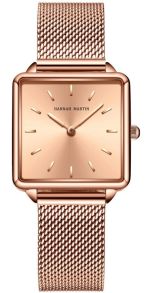 Allt är inte guld som glimmar, för rödguld rockar klockan här - Hannah Martin Squared Classic Rosegold