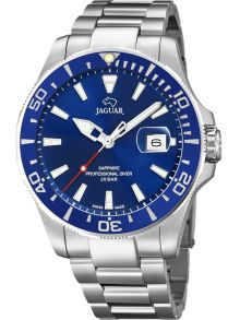 Stålklocka för män, med självlysande beläggning - Jaguar Professional Diver J860/C