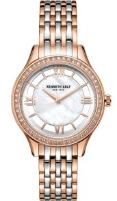 Rostfritt stål och kvartsur - Kenneth Cole New York Ladies KC50988003
