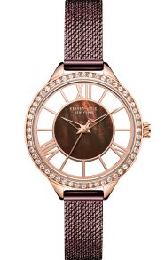 Var fjärde timme är romersk, resten är bara streck - Kenneth Cole New York Ladies KC51012003