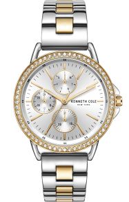 Feminint elegant i guld- och silverfärgat stål - Kenneth Cole New York Ladies KC51066008