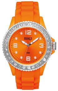 Armband av orange silikon - Mango Tutti Frutti Orange Silver MA68336-1OR17KV