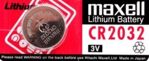 Batteri - Sony / Panasonic / Maxell Lithium battery CR2032