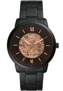 Svart stålklocka med rejäl insyn till urverket - Michael Kors Neutra Automatic ME3183