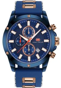 Billig och snygg kronograf - Mini Focus Chronograph Copper Blue