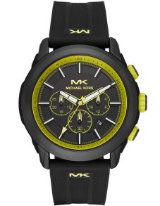 Silikon, stål, svart, tuff - Michael Kors Kyle MK8798