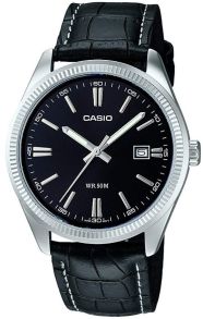Unisexklocka med läderarmband - Casio Classic MTP-1302PL-1AVEF