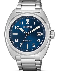 I rostfritt stål, med automatiskt urverk - Citizen Mechanical NJ0100-89L