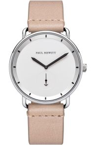 Diskret unisex-klocka med minimalistisk urskiva - Paul Hewitt Breakwater PH-BW-S-W-56M