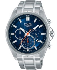 I elegant, silverfärgat rostfritt stål - Pulsar Mens PT3897X1