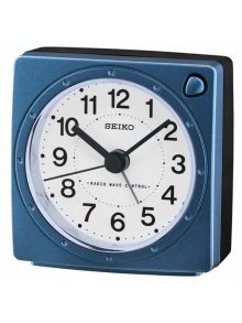 Tre gånger per timme så uppdateras tiden via radiofrekvensen: DCF77 - Seiko Alarm Clock QHR201L