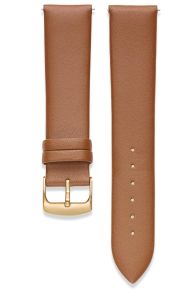 Brunt läderarmband - IHS 20mm Leather 301.03.20 IPG Buckle