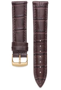 Klassiskt brunt läderarmband - IHS 20mm Leather 379.02.20 IPG Buckle