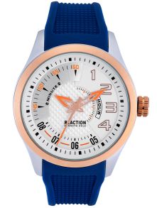 Blått silikonarmband och en aktiv urtavla - Kenneth Cole Reaction Mens RK50806008