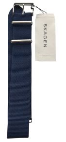Blått nylonarmband som byts på sekunder - Skagen 20mm Blue Nato Strap GWPSK1004