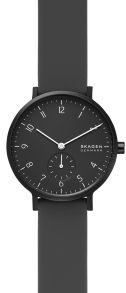 Svart damur med silikonarmband - Skagen Aaren Kulor SKW2801