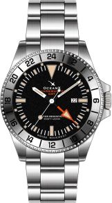 24-timmarsformat visas på boettens bezel - OceanX Sharkmaster GMT Swiss Movement SMS-GMT-111