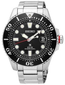Klassiskt dykarur med svart urtavla - Seiko Prospex Solar Diver SNE437P1