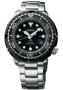 Herrklocka med bred boett och 20 bar vattentäthet - Seiko Prospex Tuna Solar Diver SNE497P1