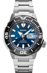 "Bitmönster" på bezel, för bättre grepp - Seiko Prospex Monster Automatic Diver SRPD25K1