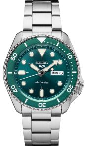 Silverfärgad stålklocka med 10 bar vattentäthet - Seiko 5 Sports Style Automatic SRPD61K1