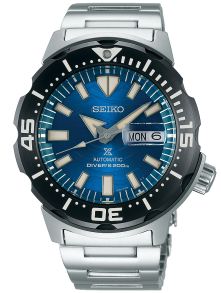 Automatiskt urverk, 20 bar vattentäthet samt visning av veckodag och datum - Seiko Prospex Monster Automatic Diver SRPE09K1