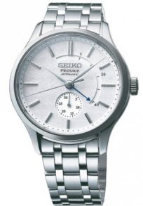 Justerbart stålarmband, elegant herrur med diskreta färger - Seiko Presage Zen Garden Automatic SSA395J1