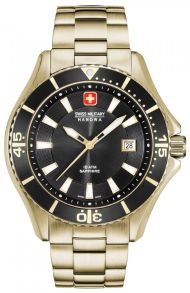 Champagnefärgad stål och roterande bezel - Swiss Military Hanowa Nautila 06-5296.02.007