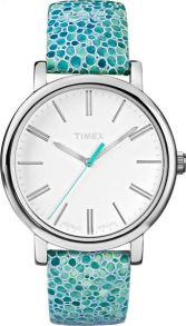 Armbandsklocka med kvartsur och läderarmband - Timex Originals T2P326